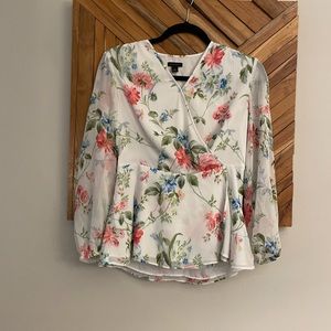 ANN TAYLOR floral blouse